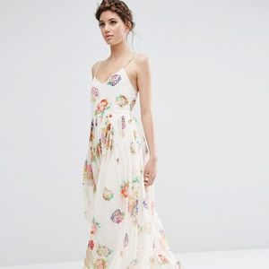 ASOS White Floral Maxi - WORN ONCE!